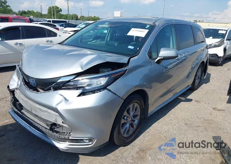 2021 Toyota Sienna Xle from USA, damaged, VIN 5TDYSKFC0MS010654